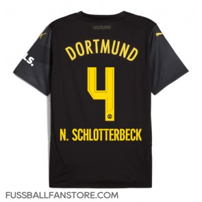 Borussia Dortmund Nico Schlotterbeck #4 Replik Auswärtstrikot 2024-25 Kurzarm